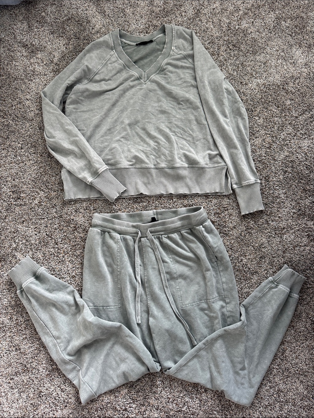 Jane and Delancey Light Sage Green Lounge Set